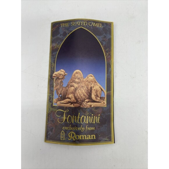Vintage Fontanini 1983 Seated Camel #50 figure 5" Italy Nativity Christmas Jesus - Picture 14 of 16